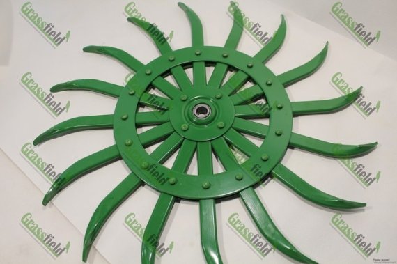 Колесо мотики ротаційної в зборі зелене